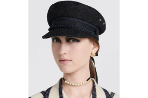 Mu Dior Travel Cap 'Black Blue Cotton' 31REV920X131-C588