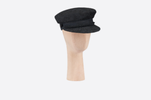 Mu Dior Travel Cap 'Black Blue Cotton' 31REV920X131-C588