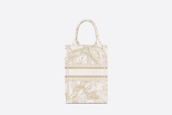 Tui Dior Book Tote Phone Bag Mini 'Gold-Tone Metallic' S5555CRZF-M981