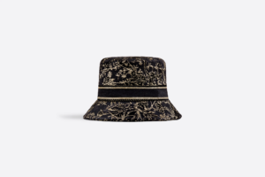 Mu Dior D-Bobby Small Brim Bucket Hat 'Black Gold' 31JAR923X134-C900