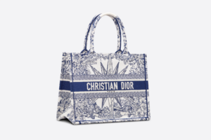 Tui Dior Book Tote Medium 'White Blue' M1296ZRVX-M933