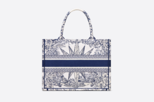 Tui Dior Book Tote Medium 'White Blue' M1296ZRVX-M933