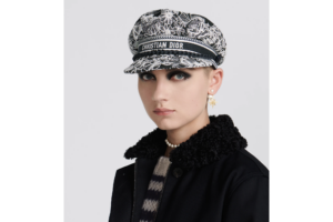 Mu Dior Travel Cap 'Blue White Cotton' 31REV920X131-C578