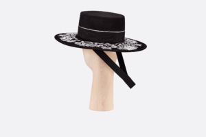 Mu Dior Odeo Large Brim Hat 'Black Felt' 31ORN967X891-C900