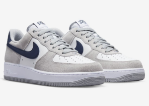 Giay Nike Air Force 1 '07 'Light Smoke Grey Navy' FD9748-001