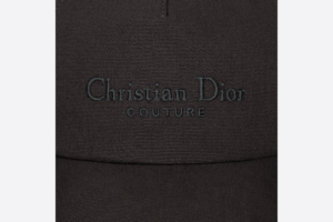 Mu Dior Couture Baseball Cap 'Black Canvas' 243C904G4511-C900