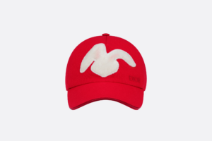 Mu Dior By Erl Baseball Cap 'Red Canvas' 313C924A5761-C380