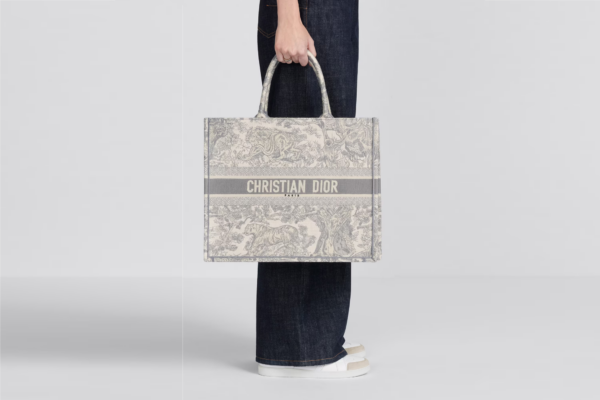 Túi Dior Large Book Tote 'Gray Toile De Jouy' M1286ZTDT-M932 - Hình ảnh 5