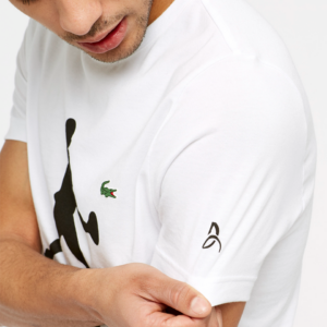 Ao Lacoste Novak Djokovic Tee White TH3882-AU8