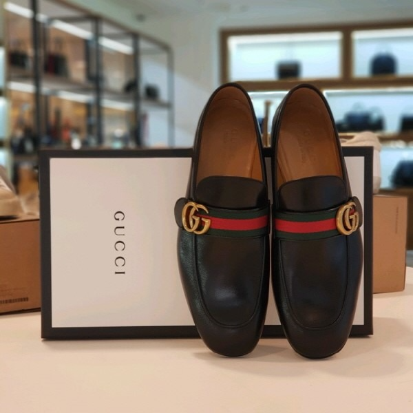 Alternative view of Giày Gucci Men's Leather Loafers Moccasins Quentin 428609-D3VN0-2156