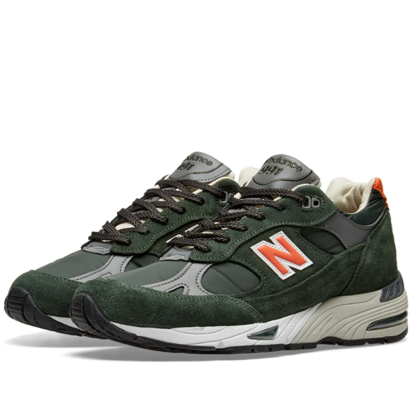 Giày New Balance 991 Made in England 'Forest Green Orange' M991TNF - Hình ảnh 5