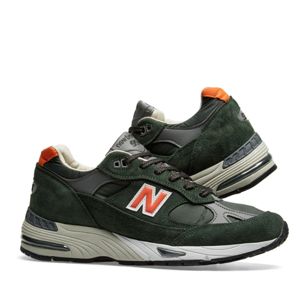 Giày New Balance 991 Made in England 'Forest Green Orange' M991TNF - Hình ảnh 4