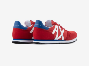 Alternative view of Giày Armani Exchange With Laces And Synthetic Suede 'Dark Red'