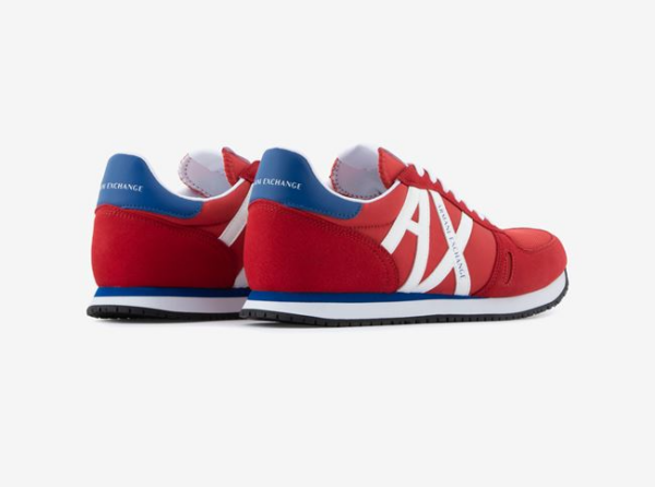 Giày Armani Exchange With Laces And Synthetic Suede 'Dark Red' - Hình ảnh 2