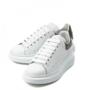 Alternative view of Giày Alexander McQueen Wmns Oversized 'Bleach White Silver' 553770-WHFBU-9042
