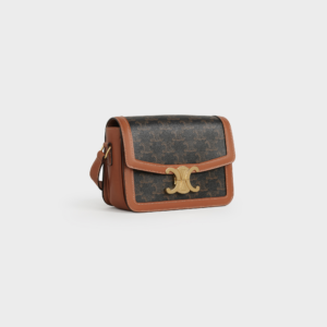 Alternative view of Túi Celine Triomphe Bag In Triomphe Canvas And Calfskin Tan 188882BZ4-04LU