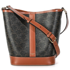 Túi Celine Small Bucket In Triomphe Canvas And Calfskin 191442CAS-04LU
