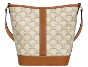 CELINE Small bucket in triomphe canvas and calfskin (191442CAS.04LU,  191442CAS.01BC)