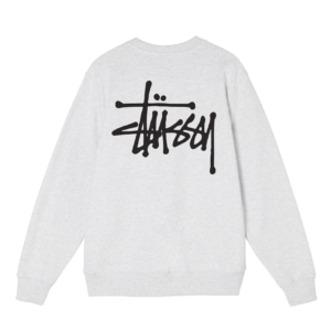 Alternative view of Áo Stussy Basic Stock Crew Grey