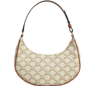 Túi Celine Ava Bag In Triomphe Canvas And Calfskin White 193952BZJ-01BC