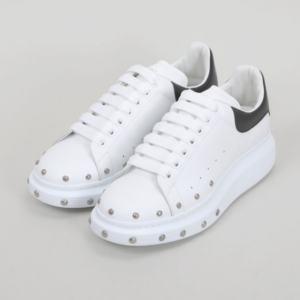 Alternative view of Giày Alexander McQueen Oversized Sneaker 'White Black' 476228 WHGP5 9061