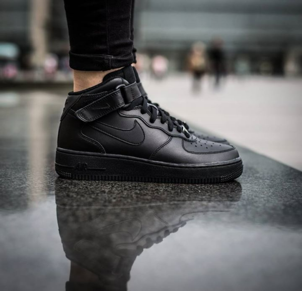 Giày Nike Wmns Air Force 1 '07 Mid 'Black' 366731-001 - Hình ảnh 3