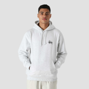 Ao Stussy Basic Stussy Hoodie 2023 'Ash Heather'