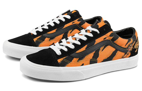 Giày Vans Unisex Style 36 Low-Top 'Black Orange' VN0A3DZ3ORA - Hình ảnh 2