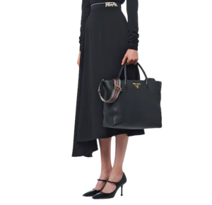 Alternative view of Túi Prada Lettering Logo Tote 'Black' 1BG194-2BBE-F0002-V-NOW