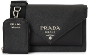 Tui Prada Saffiano Envelope 'Black' 1BP020-2EVU-F0002