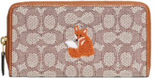 Vi Coach Accordion Zip Fox Motif 'Cocoa' C7720-B4TA7