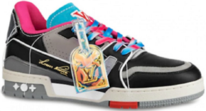 Giày Louis Vuitton LV Trainers 'Purple Black' 1A8Q9N