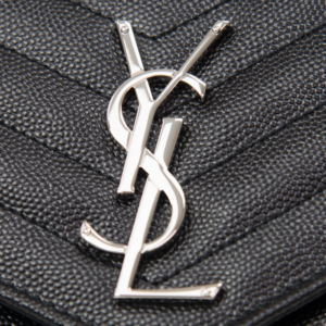 Tui Saint Laurent Cassandre Wallet 'Silver Black' 377828-BOW02-1000