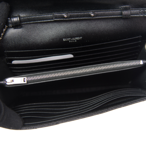 Tui Saint Laurent Cassandre Wallet 'Silver Black' 377828-BOW02-1000