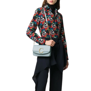 Alternative view of Túi Chloe' Light Blue Leather C Crossbody Bag CHC19SS192A3744L