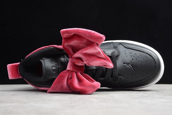 Giày Nike Air Jordan 1 Mid Bow XLD GS 'Noble Red' CK5678-006 - Hình ảnh 6