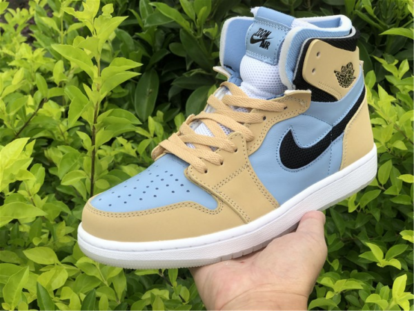 Giày Wmns Air Jordan 1 High Zoom Comfort High 'Psychic Blue Sesame' CT0979-400 - Hình ảnh 6