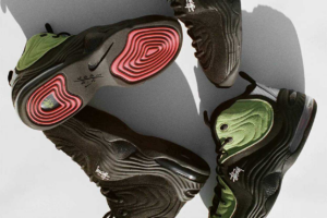 Giay Nike Air Penny 2 Stussy Vivid 'Green Black' DX6933-300