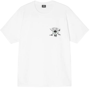 Ao Stussy Surf Skate Skull T-Shirt 'White'