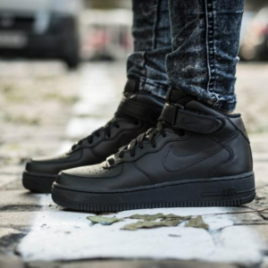 Giày Nike Wmns Air Force 1 '07 Mid 'Black' 366731-001 - Authentic-Shoes