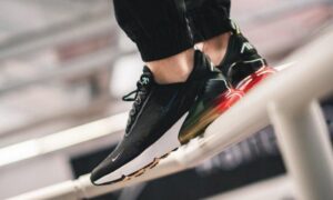 Alternative view of Giày Nike Air Max 270 'Black Laser Orange Ember Glow' AQ9164-003