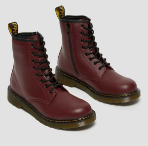 Alternative view of Giày Dr.Martens Youth 1460 Softy T Leather Lace Up 'Red' 21975600
