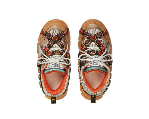 Giày Gucci Wmns Flashtrek Crystals 'Multi-Color Metallic' 537133-DOR60-8266 - Hình ảnh 5