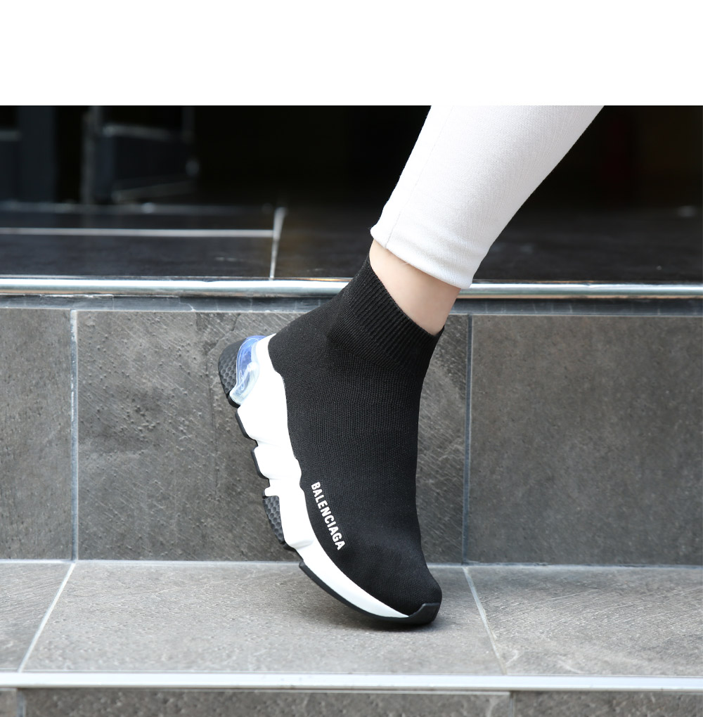 Giày Balenciaga Wmns Speed Trainer 'Clearsole Black Clear' 607543-W05GG-1010 - Ảnh 3