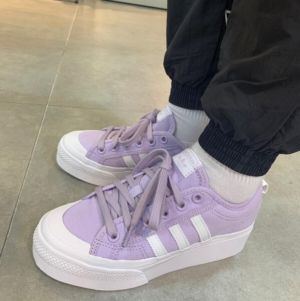 Alternative view of Giày Adidas Originals Nizza Platform W Purple FV5455