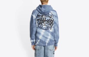 Ao Stussy x Dries Van Noten Tie Dye Hoodie 'Blue'