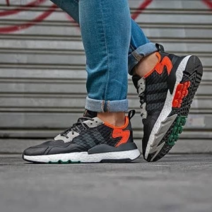 Alternative view of Giày Adidas Nite Jogger Cordura Black Orange EE5549