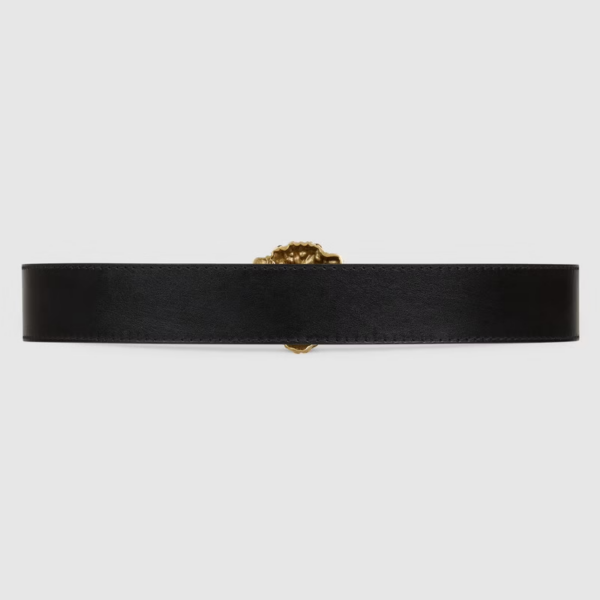 Thắt Lưng Gucci Women's Lion Head Buckle Belt Black 623163-0YA0V-1000 - Hình ảnh 3