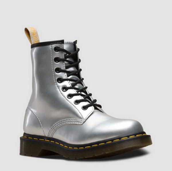 Giày Dr.Martens Vegan 1460 Metallic Chrome 'Silver' 24865040 - Hình ảnh 2