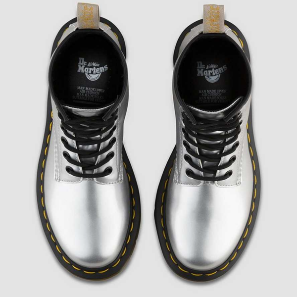 Giày Dr.Martens Vegan 1460 Metallic Chrome 'Silver' 24865040 - Hình ảnh 4